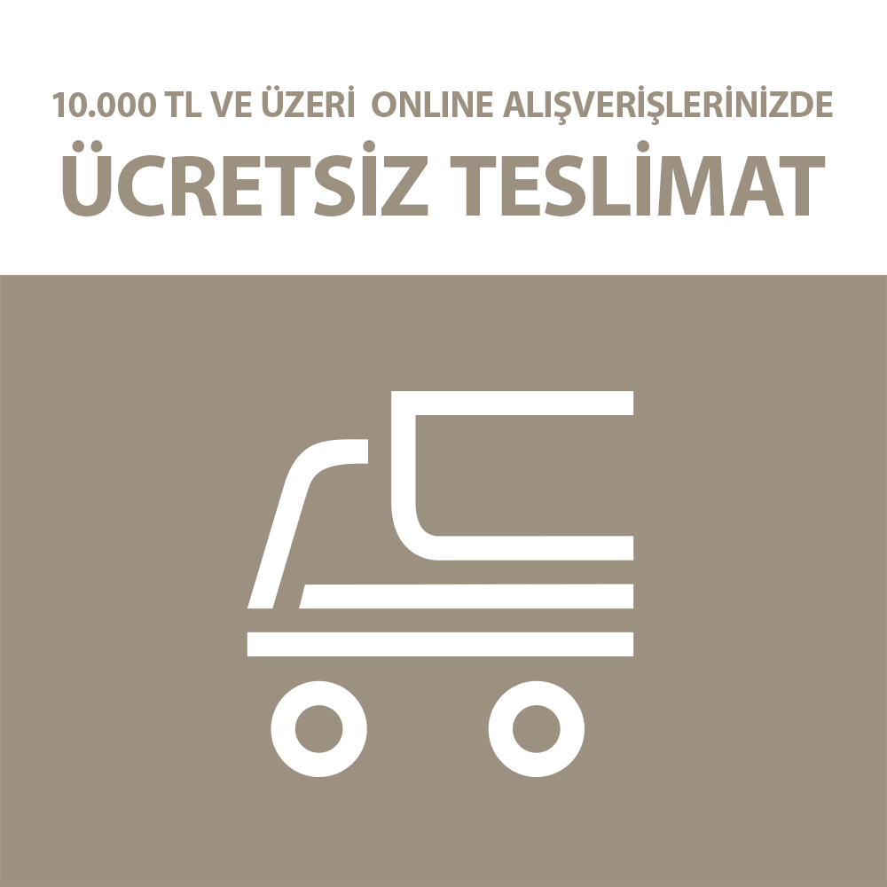 10.000 tl ve üzeri alışverişlerinizde ücretsiz teslimat