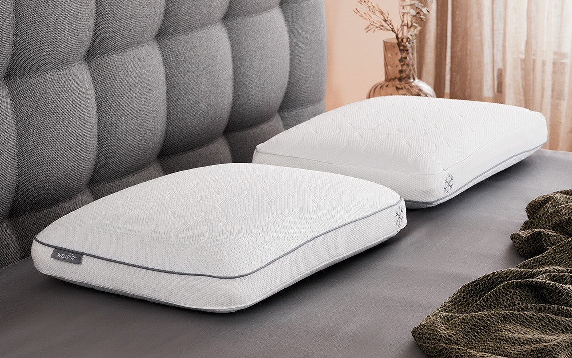 Serinletici jel tabakalı ve serinletici kılıflı VARDO hafızalı köpük yastık Yatak üzerinde memory foam dolgulu ve soğutma kılıflı soğutma yastıkları