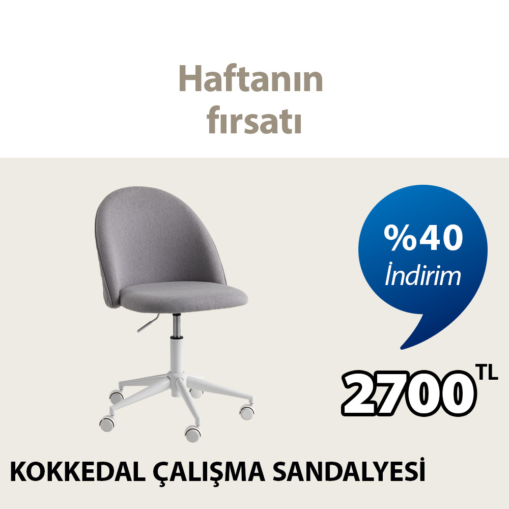kokkedal çalışma sandalyesi - haftanın fırsatı